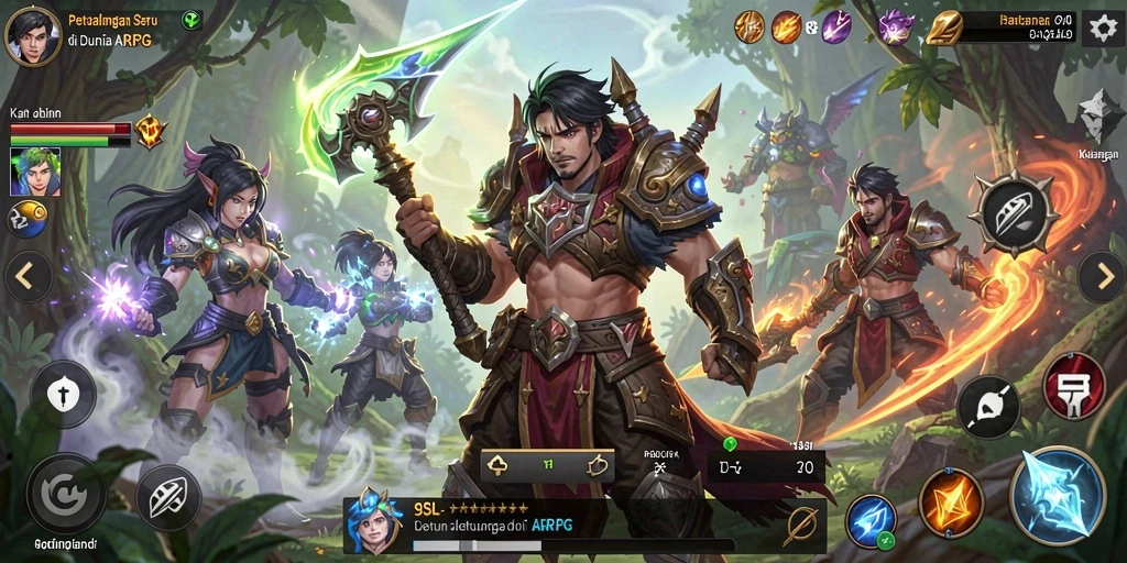 Tampilan gameplay seru dari 9SL dalam aksi ARPG.