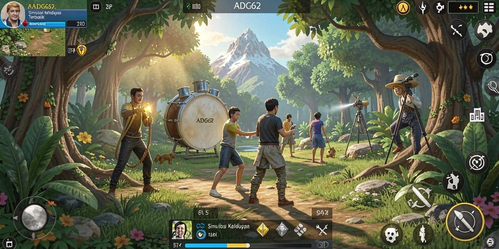 Screenshot gameplay ADG62 menunjukkan interaksi dan visual menakjubkan.