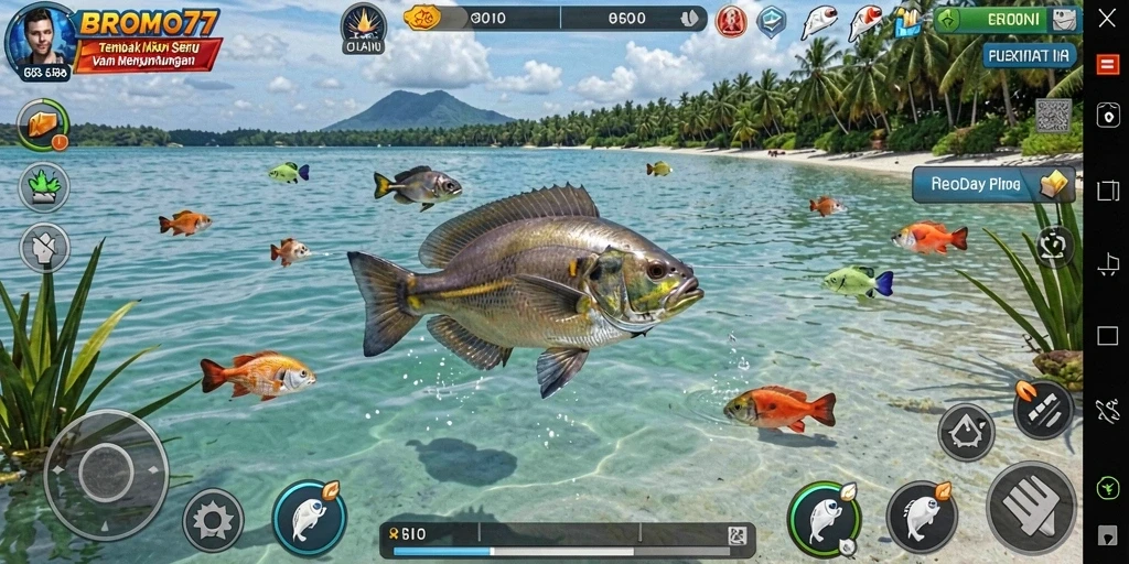 Tampilan utama gameplay BROMO77 yang seru dan menantang.