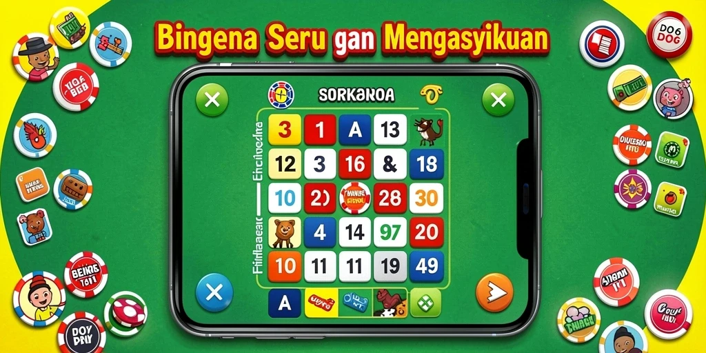 Tampilan gameplay seru dari D06 saat bermain Bingo secara online.