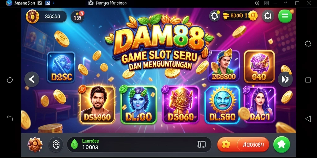 Gameplay Slot yang menarik dalam DAM88 dengan grafis menawan.