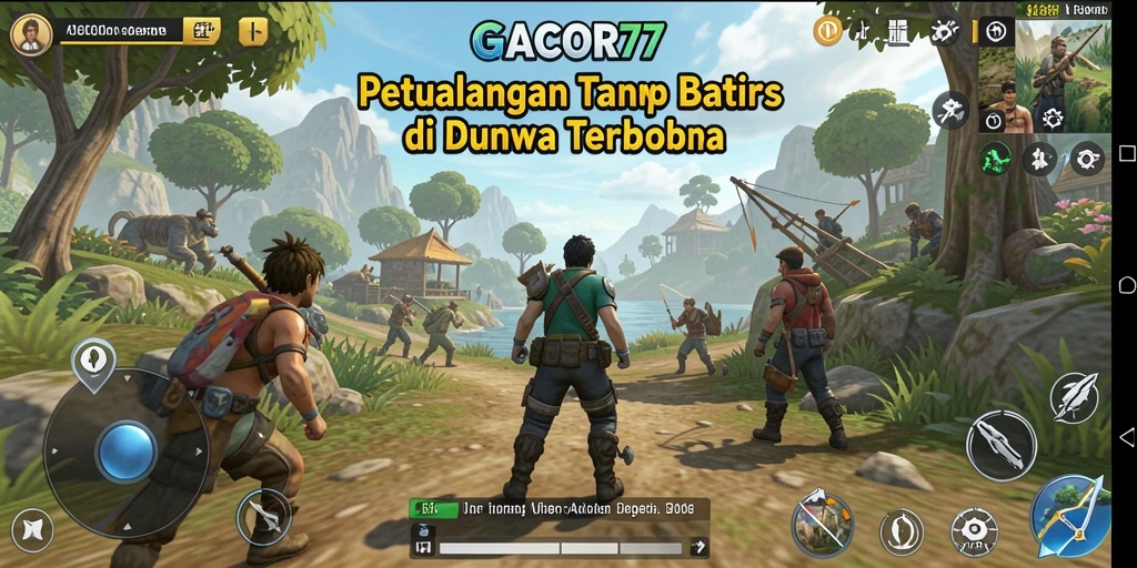 Tampilan gameplay GACOR77 yang menakjubkan dalam dunia terbuka.