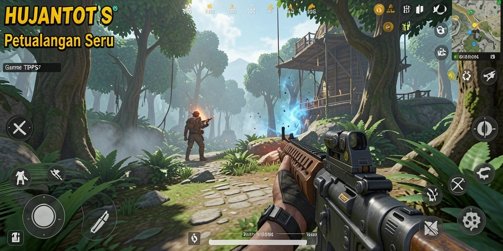Gameplay seru dengan aksi menegangkan di HUJANTOTO.