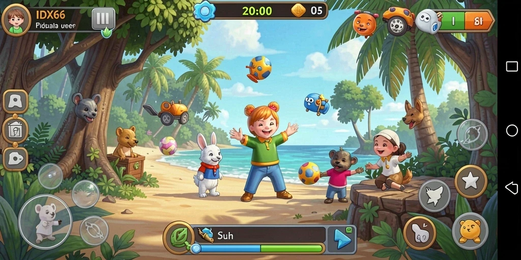 Tampilan gameplay menarik dari game Puzzle IDX66 dengan tantangan menantang.