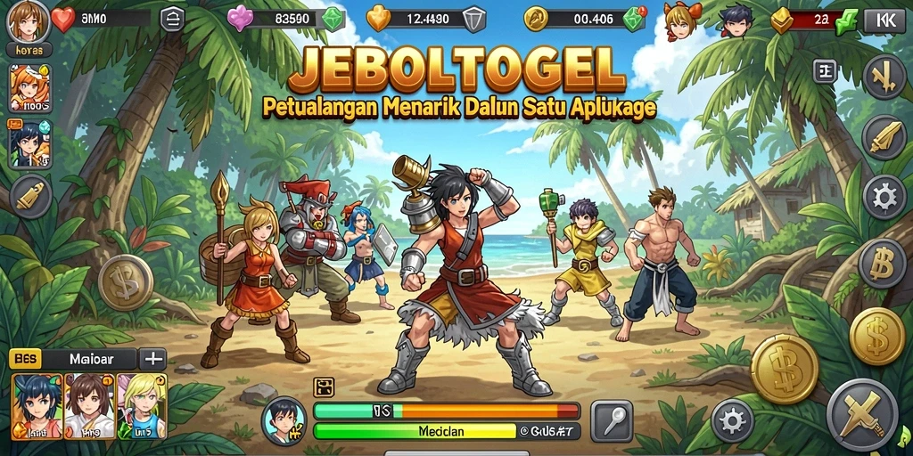 Screenshot gameplay menampilkan karakter Anime favorit dalam aksi.