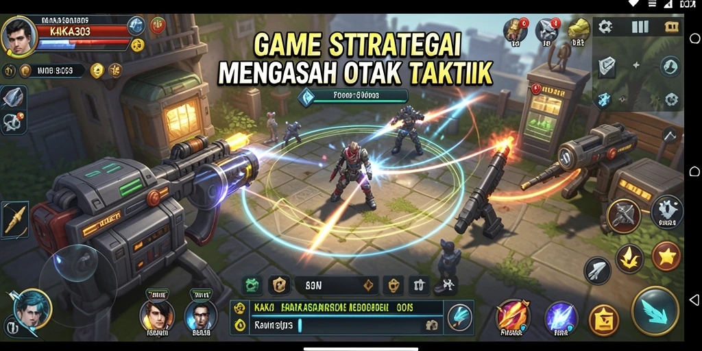 Tangkapan layar gameplay KAKA303 dengan pertempuran taktis yang seru.