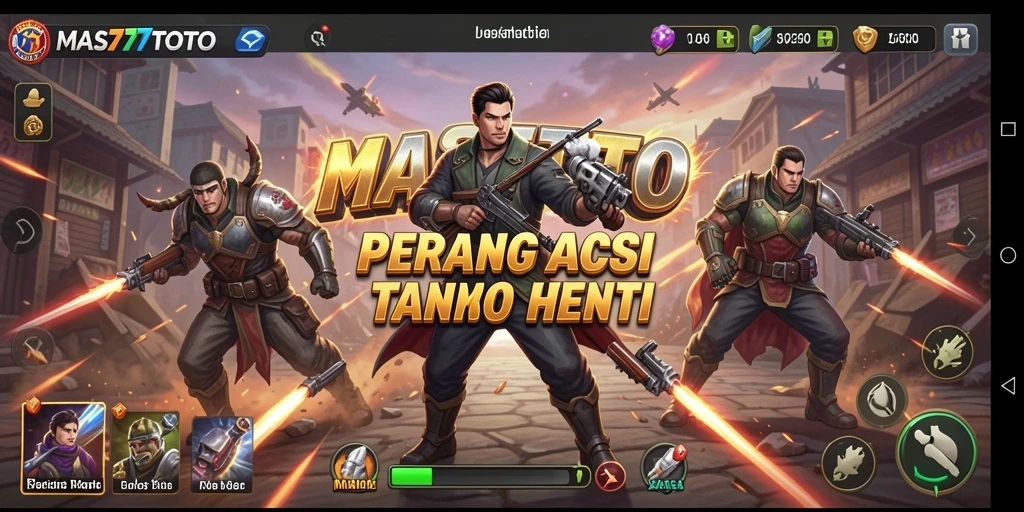 Screenshot epik dari gameplay aksi di MAS77TOTO