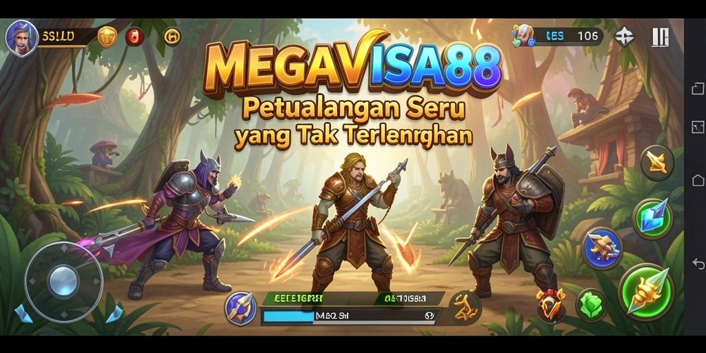 Screenshot gameplay yang menunjukkan aksi petualangan seru di MEGAVISA88.