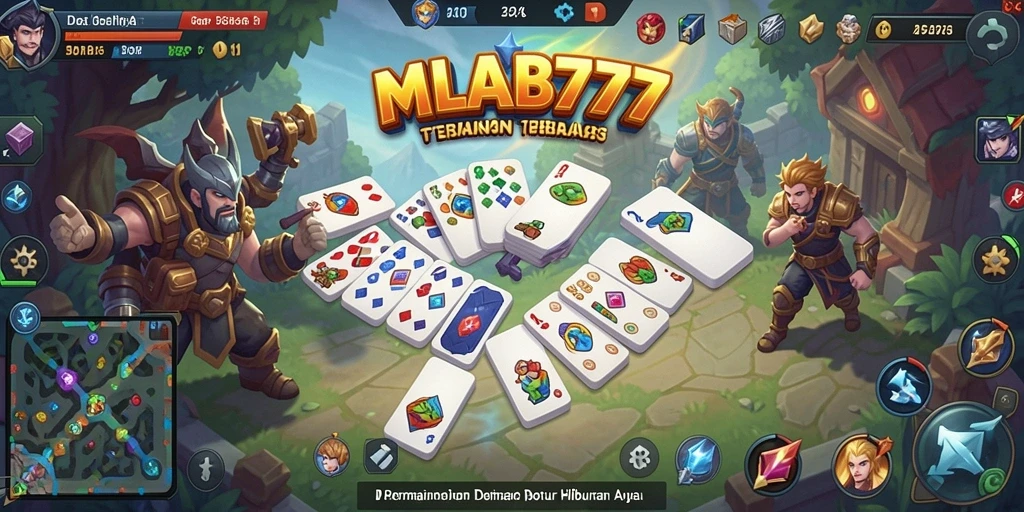 Tampilan gameplay seru dari MLBB777 dengan nuansa Domino yang menarik.