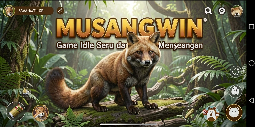 Tampilan gameplay <strong>MUSANGWIN</strong> yang menarik dan dinamis.