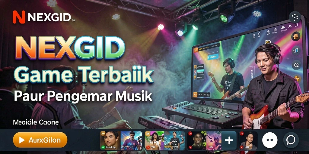 Tampilan gameplay NEXGID yang menarik dan interaktif.