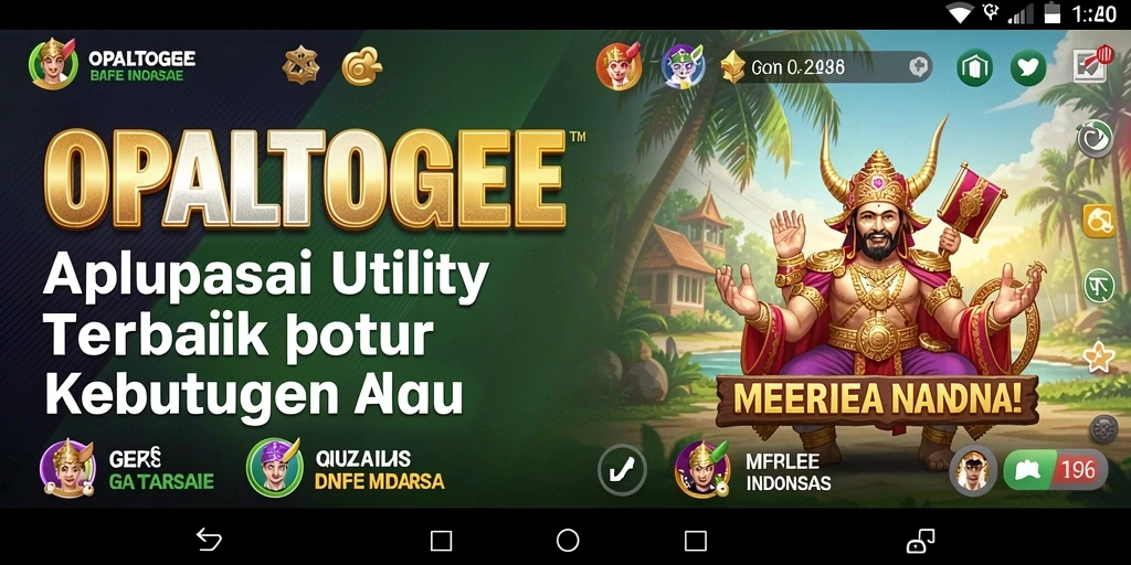 Tampilan antarmuka OPALTOGEL yang bersih dan fungsional.