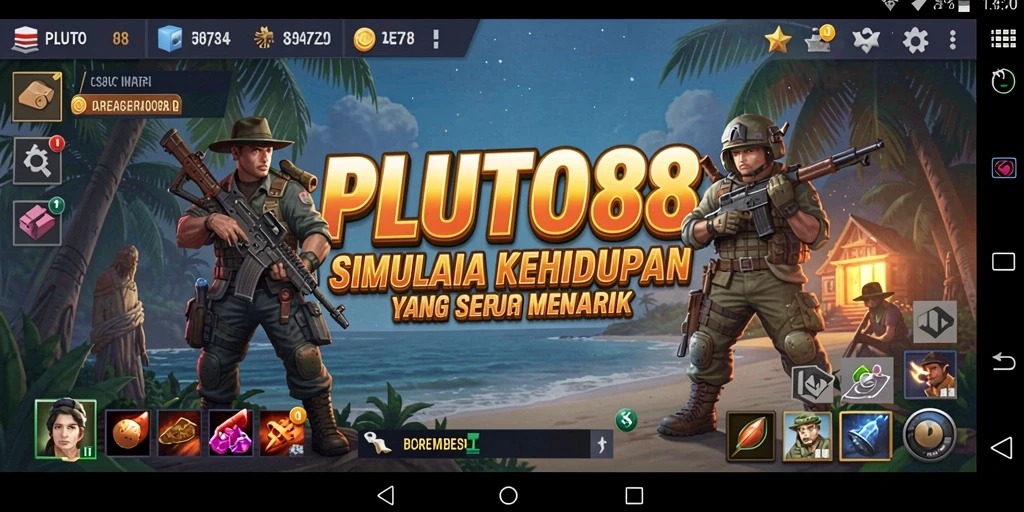 Tampilan gameplay yang menarik dan interaktif di PLUTO88.