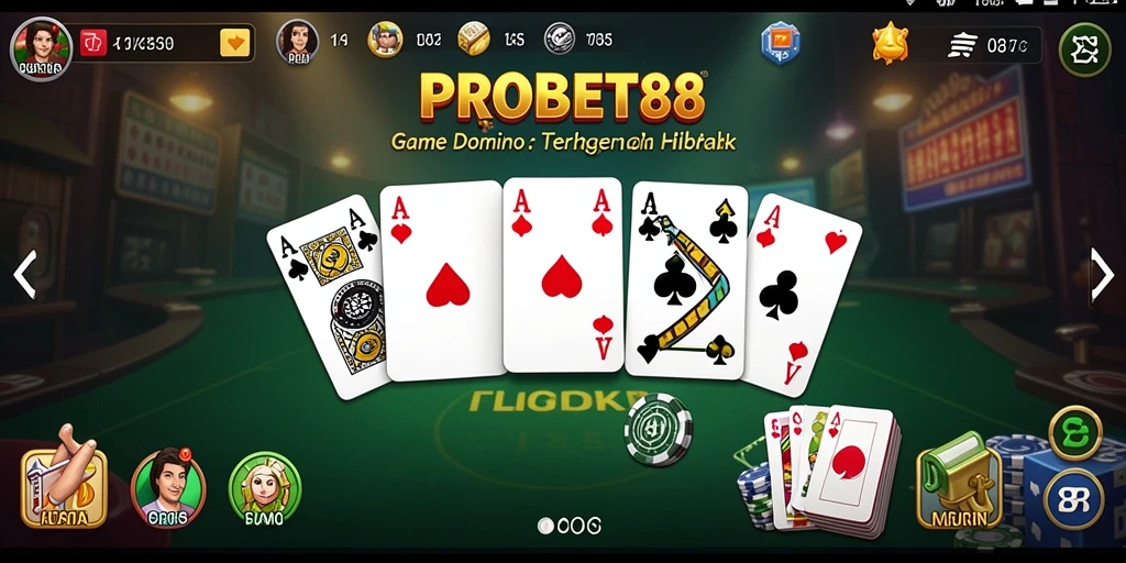 Screenshot utama PROBET88 saat mempertunjukkan gameplay menarik dari permainan Domino.