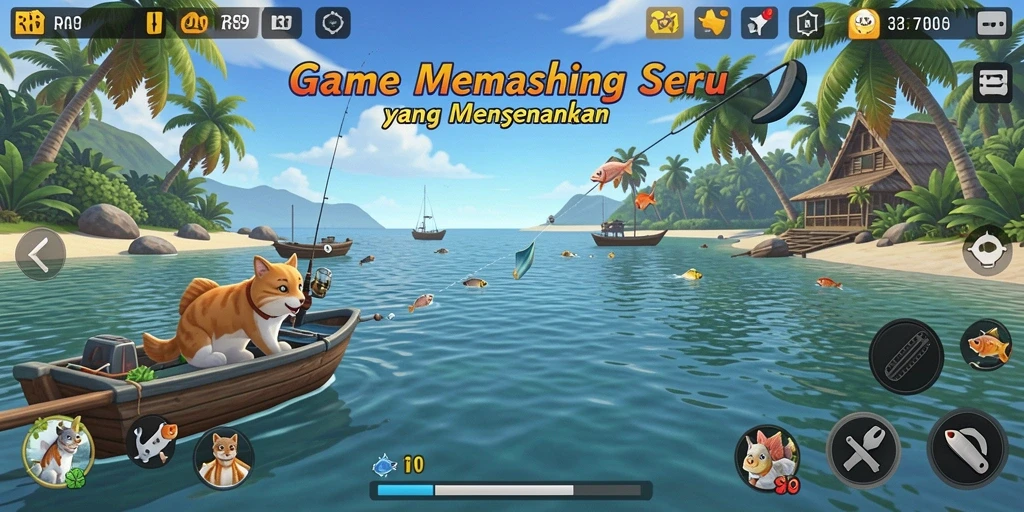 Screenshot gameplay RR789 menunjukkan pengalaman memancing yang seru dan terlihat nyata.