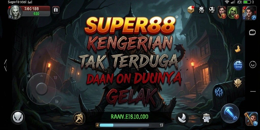 Tampilan gameplay SUPER88 yang menegangkan dan menyeramkan.