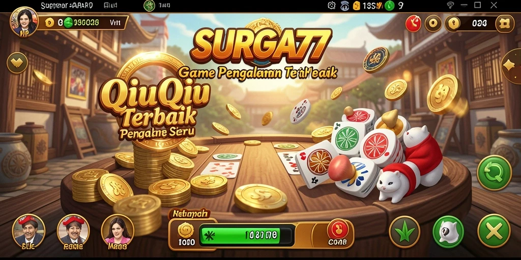 Tampilan gameplay QiuQiu di SURGA77 yang menarik dan mendebarkan.