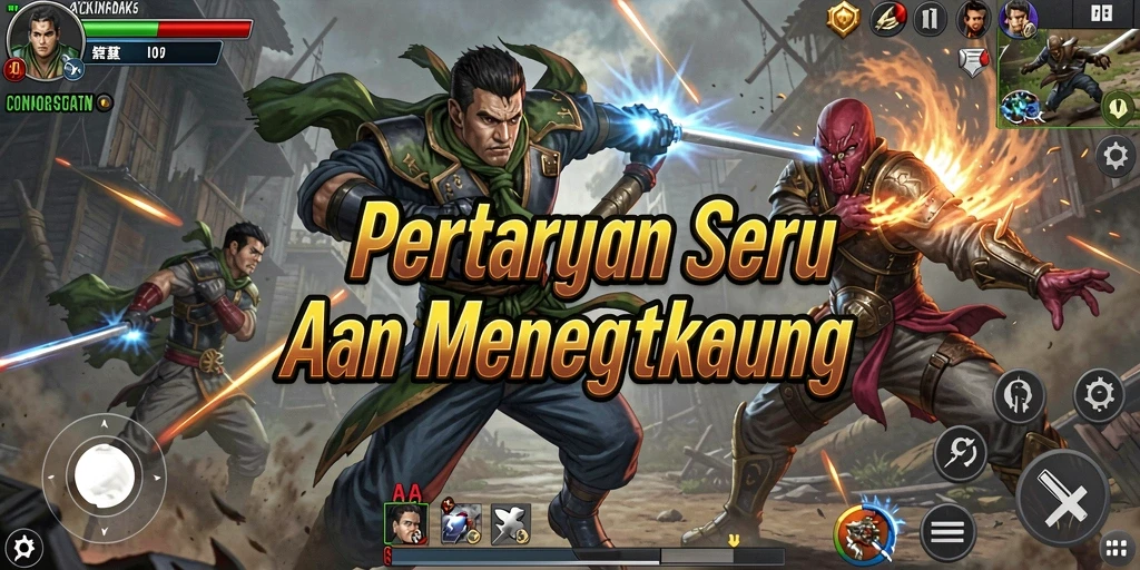 Screenshot T6 menampilkan aksi pertarungan yang intens dan seru.