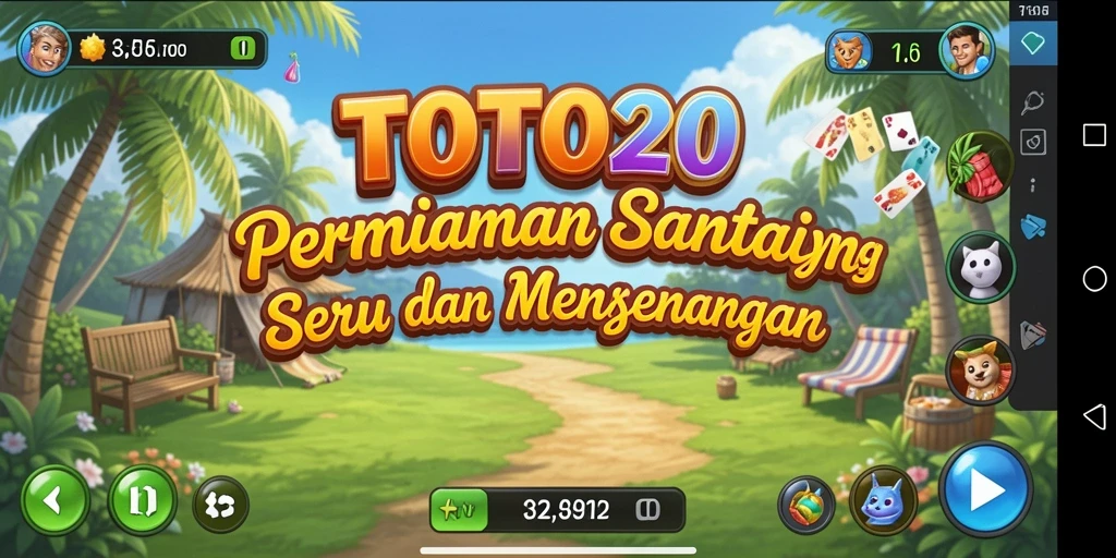 Tampilan gameplay seru dan interaktif dari TOTO20 yang menarik.